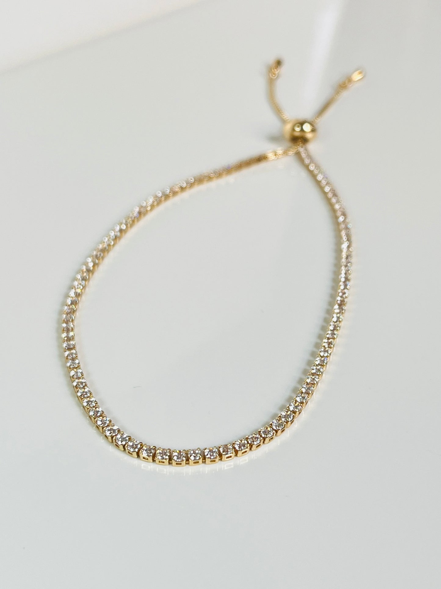 Soléa Anklet – Gold-Plated Sparkling Elegance