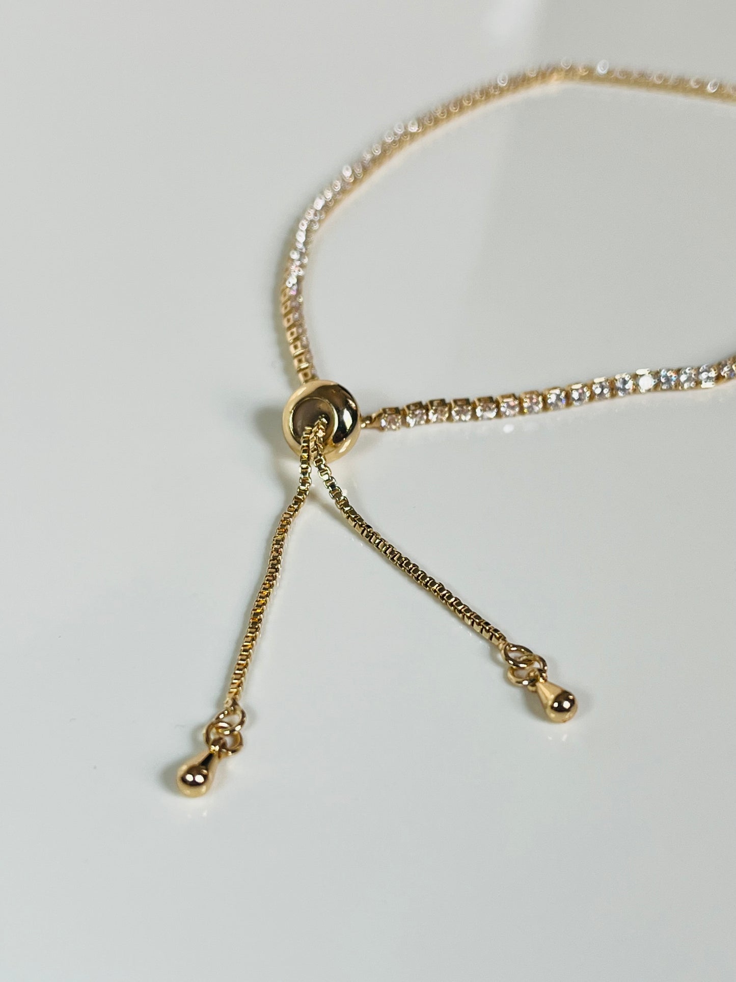 Soléa Anklet – Gold-Plated Sparkling Elegance