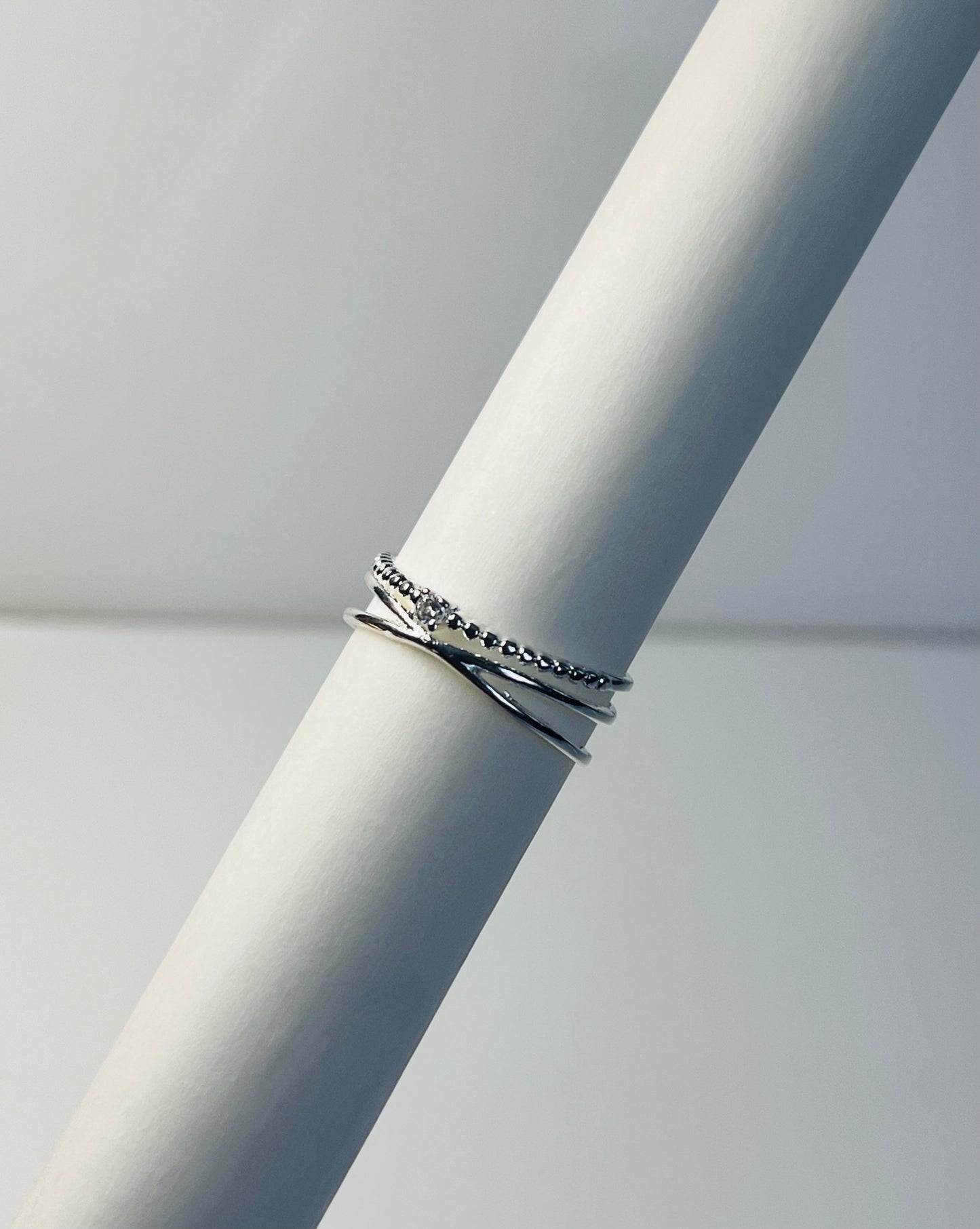 Elara – Silver-Plated Adjustable Ring