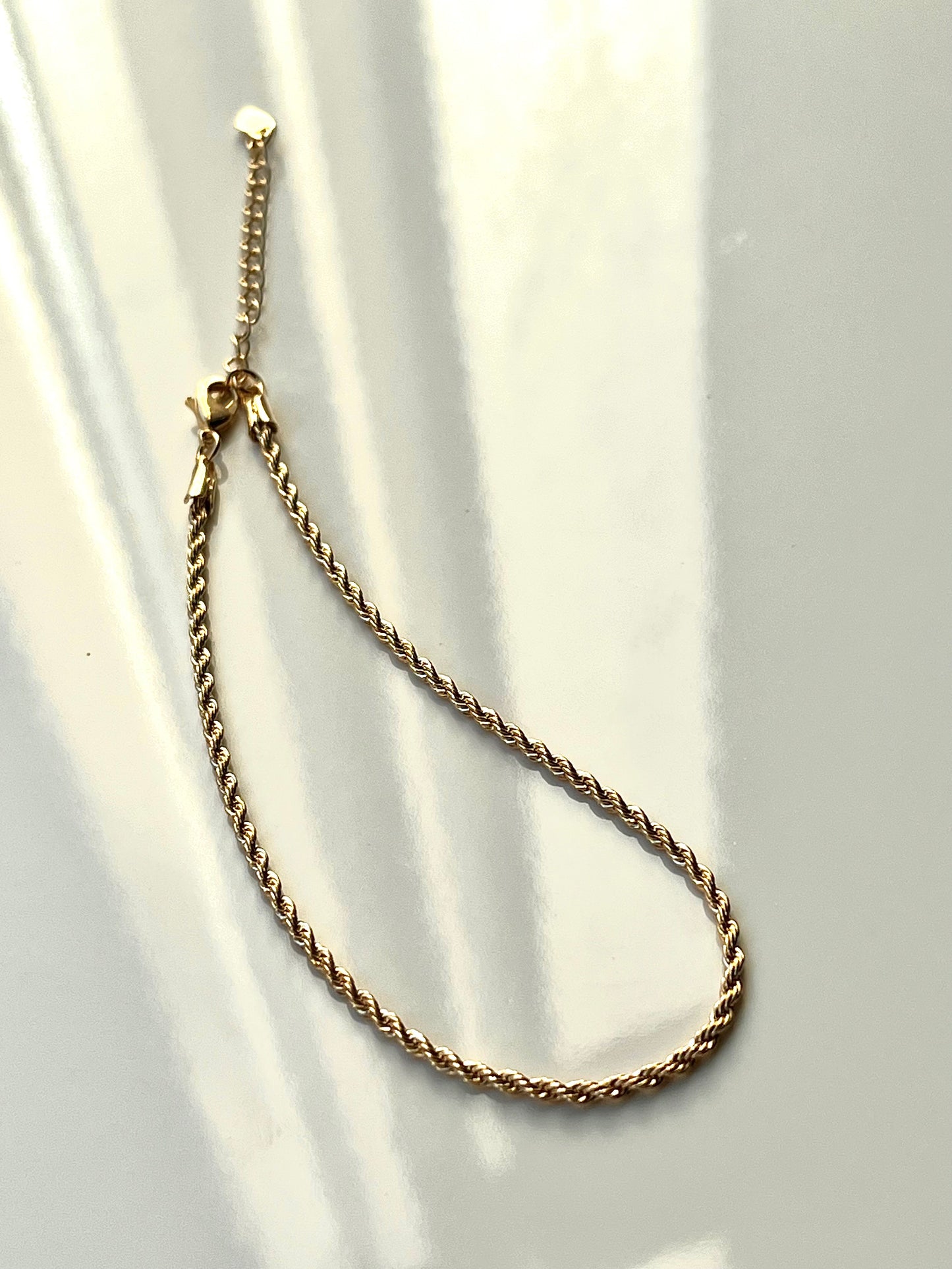 Baiana Twist – Gold-Plated Braided anklet