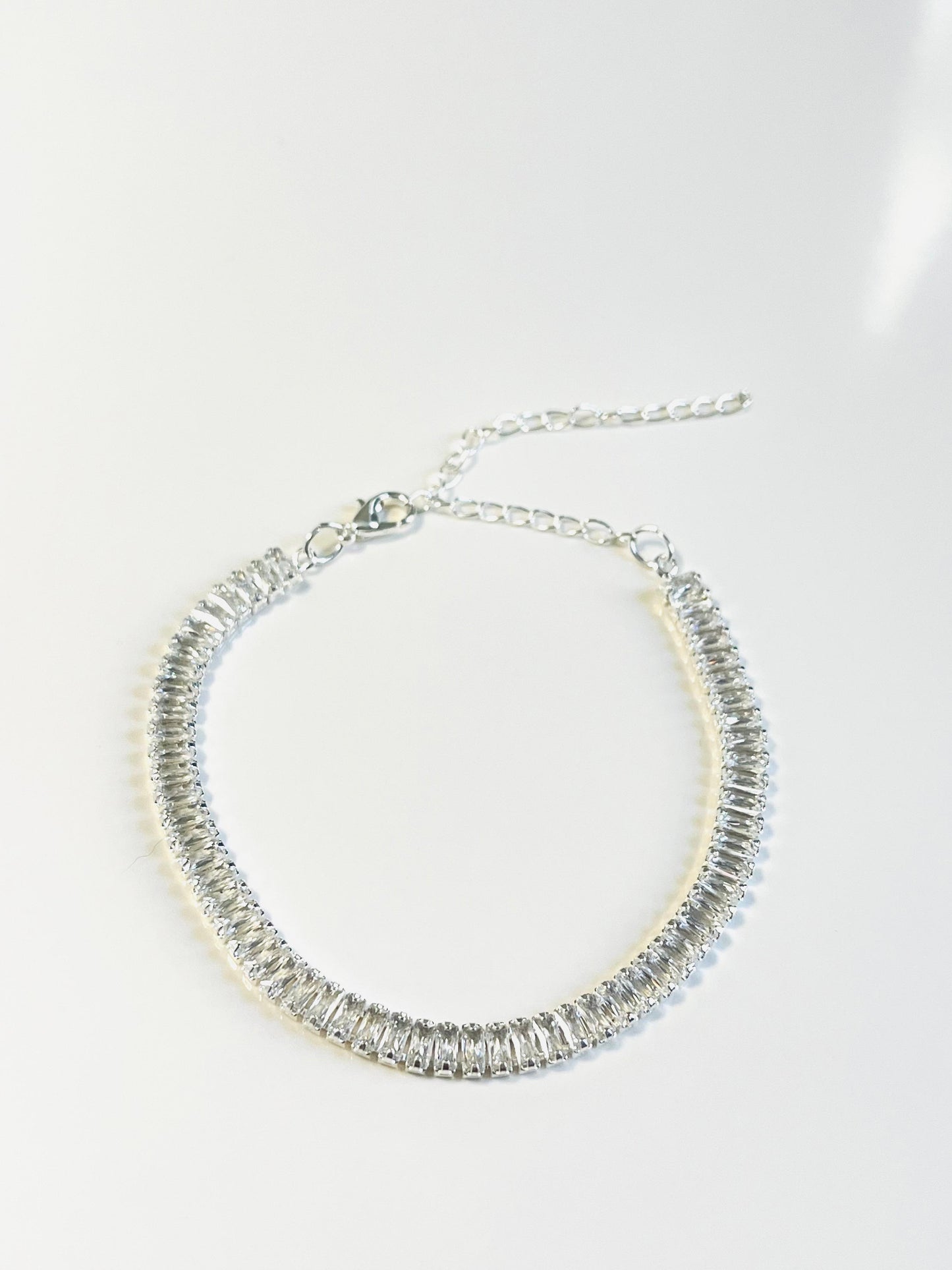 Riviera Ice – Silver-Plated Baguette Bracelet
