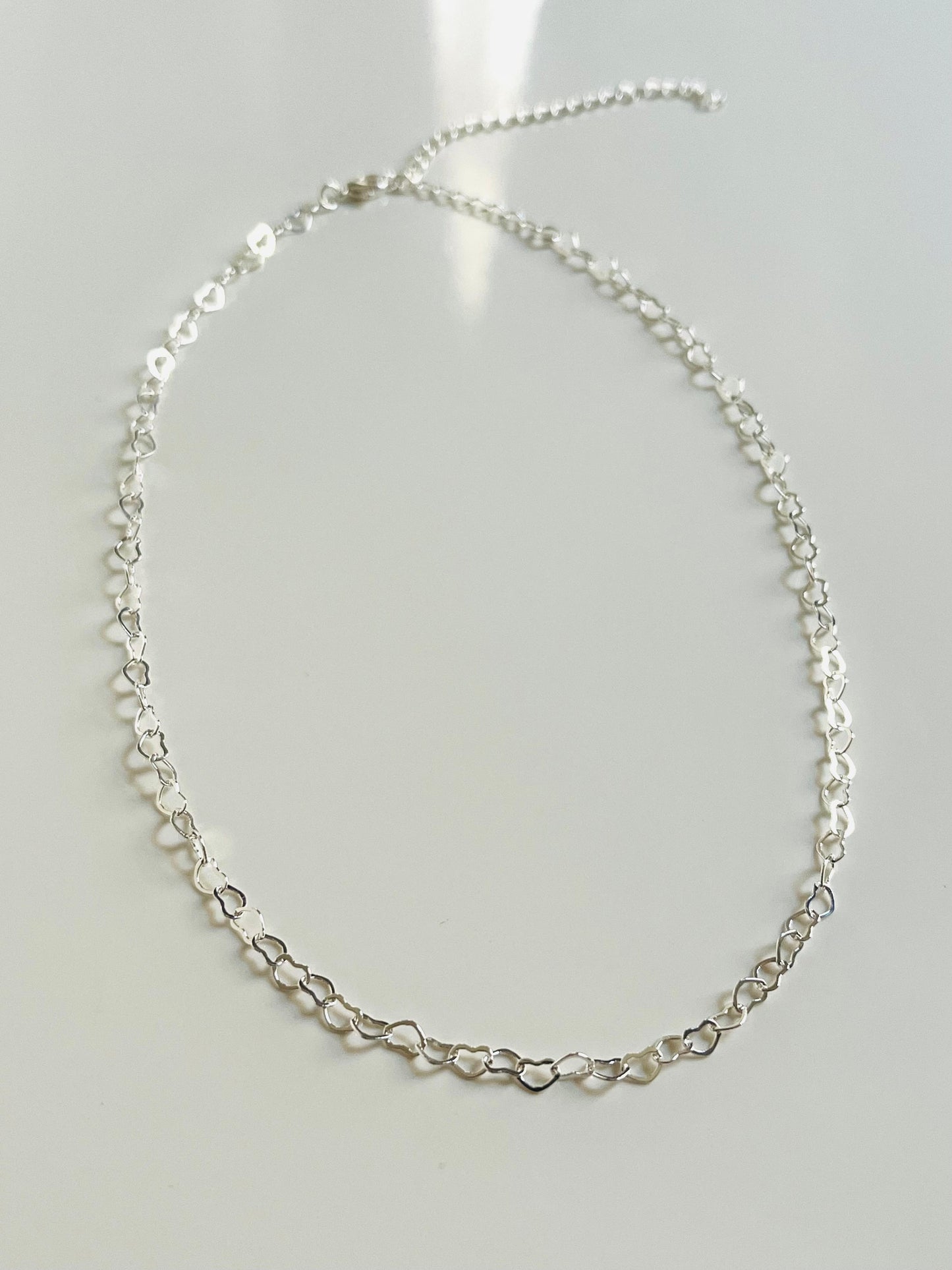 Lovelace – Silver-Plated Heart Choker