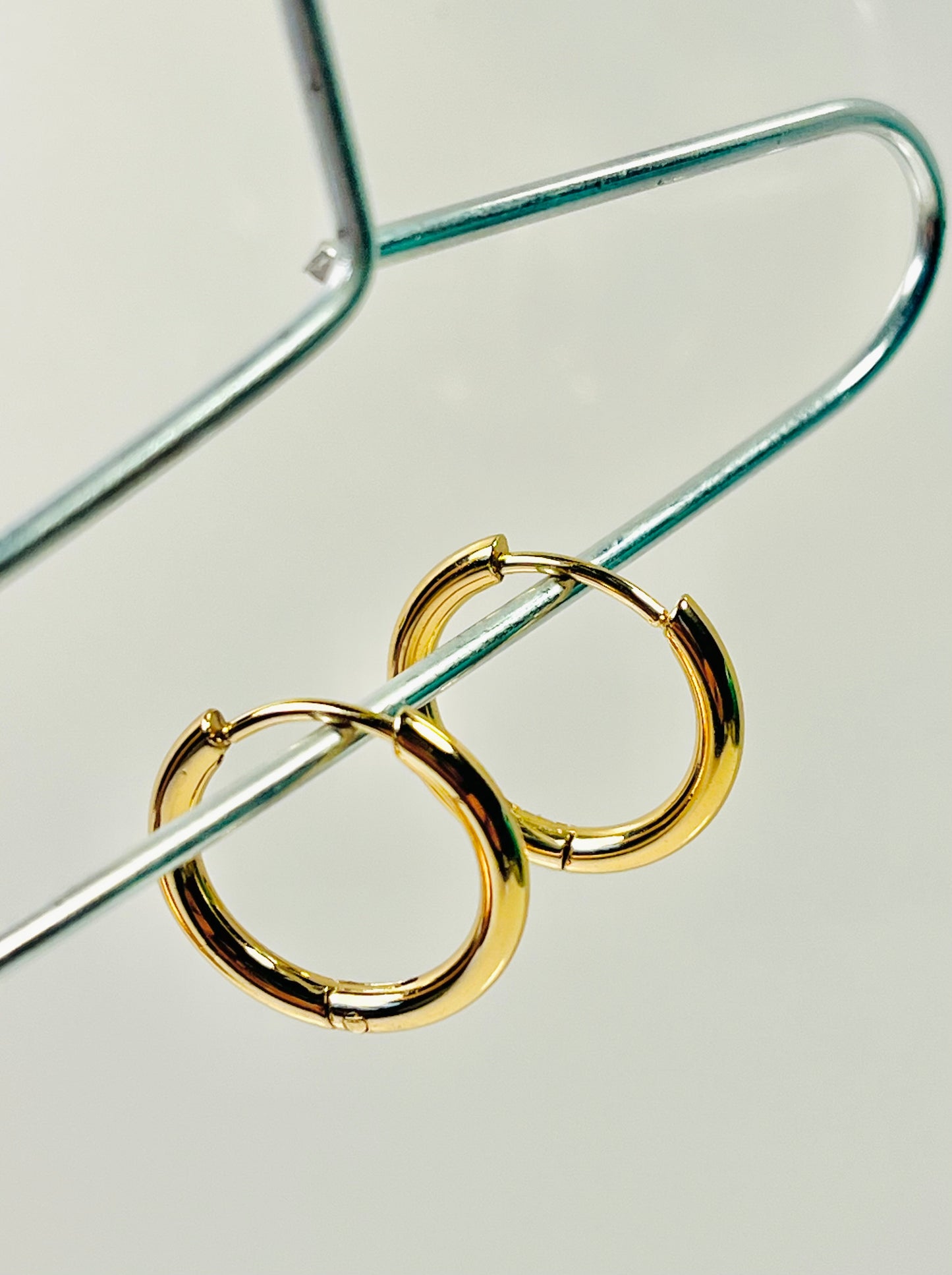 Halo Hoops – Gold-Plated Classic Earrings