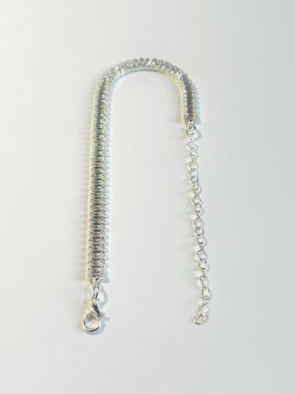 Riviera Ice – Silver-Plated Baguette Bracelet