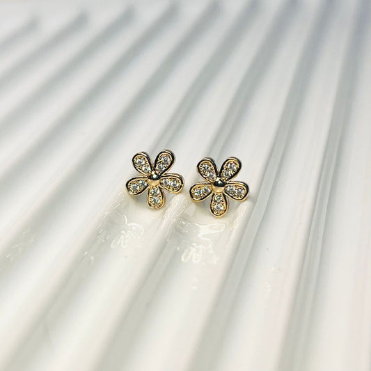 Flora Earrings – Gold-Plated Dainty Flower Studs